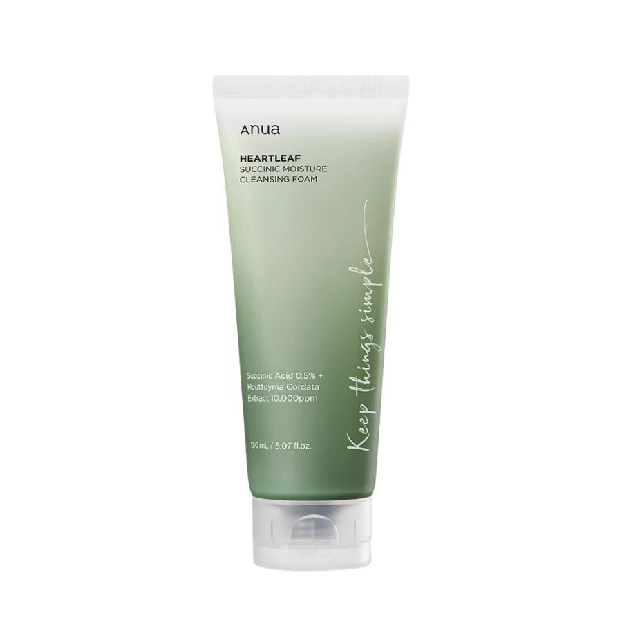 ANUA - HEARTLEAF SUCCINIC MOISTURE CLEANSING FOAM