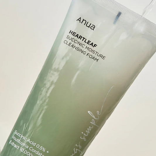 ANUA - HEARTLEAF SUCCINIC MOISTURE CLEANSING FOAM