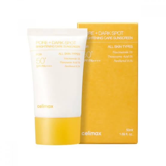 CELIMAX - Pore+Dark Spot Brightening Care Sunscreen SPF 50+ PA ++++ 50 ML | Protector Solar Antimanchas